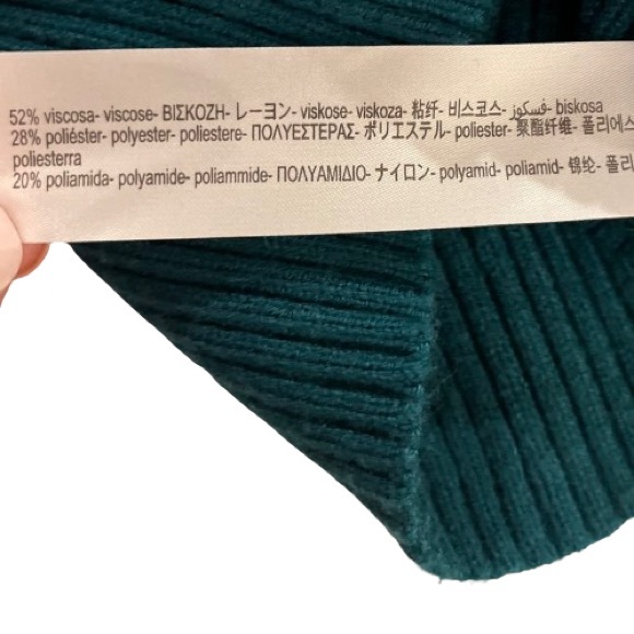 Zara-Lapel Solid Ribbed Knitwear Cropped Sweater - Picture 8 of 9